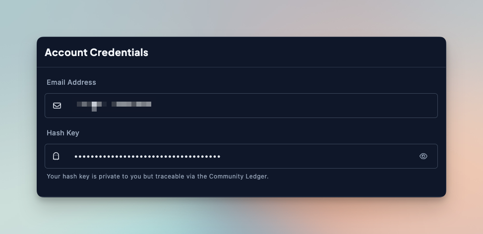 A screenshot of your account settings